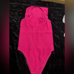 Vibrant Pink Sleeveless Bodysuit